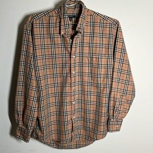 Burberry Mens Dress Shirt Sz M Vintage USA